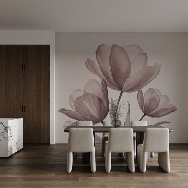 Elegante Tulpen in zarten Pastelltönen