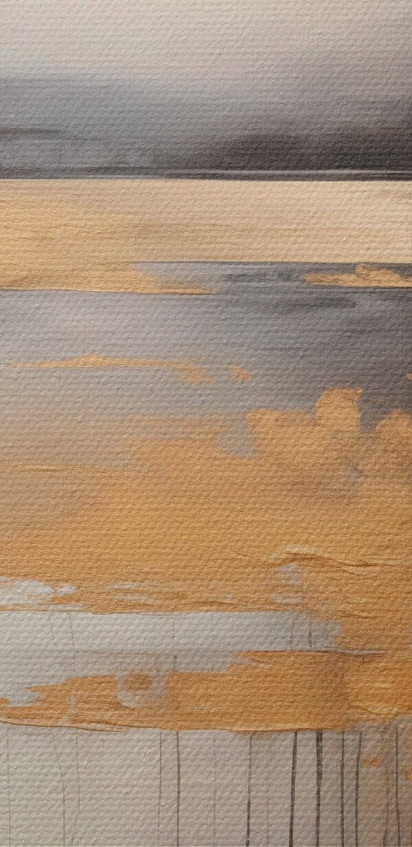 Serene landscape with artistic flair