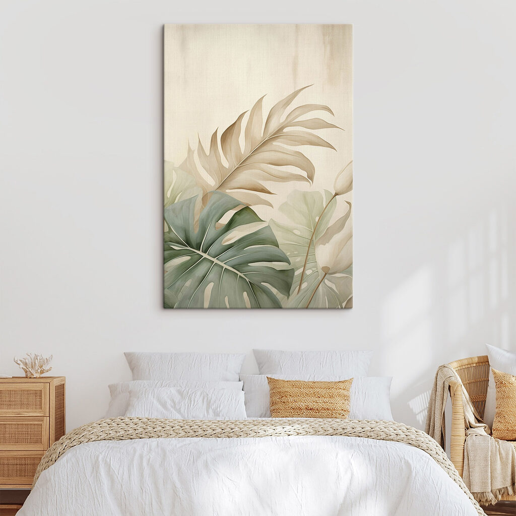 Lush foliage in soft pastel hues Lush foliage in soft pastel hues