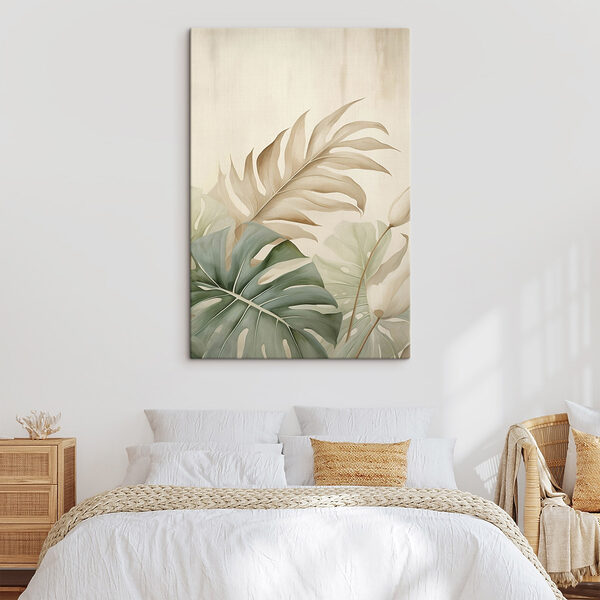 Lush foliage in soft pastel hues Lush foliage in soft pastel hues