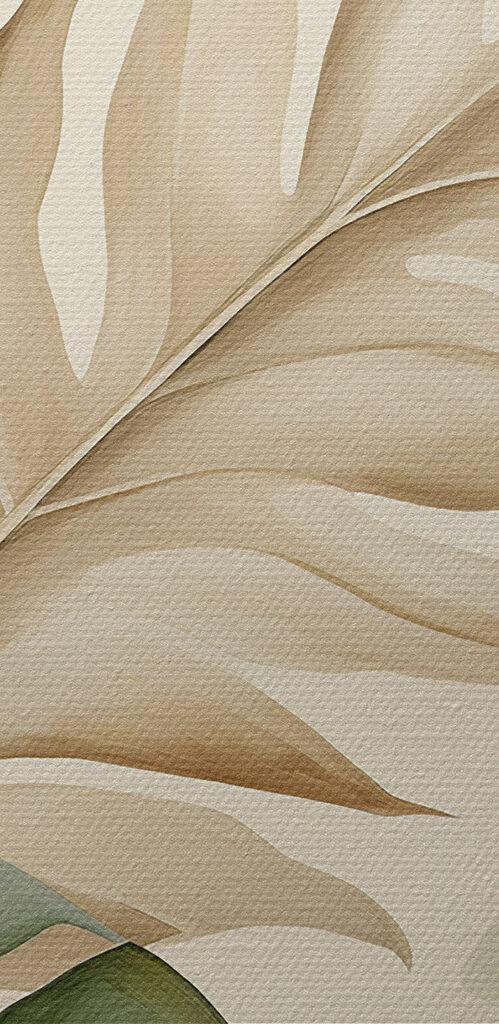 Lush foliage in soft pastel hues Lush foliage in soft pastel hues
