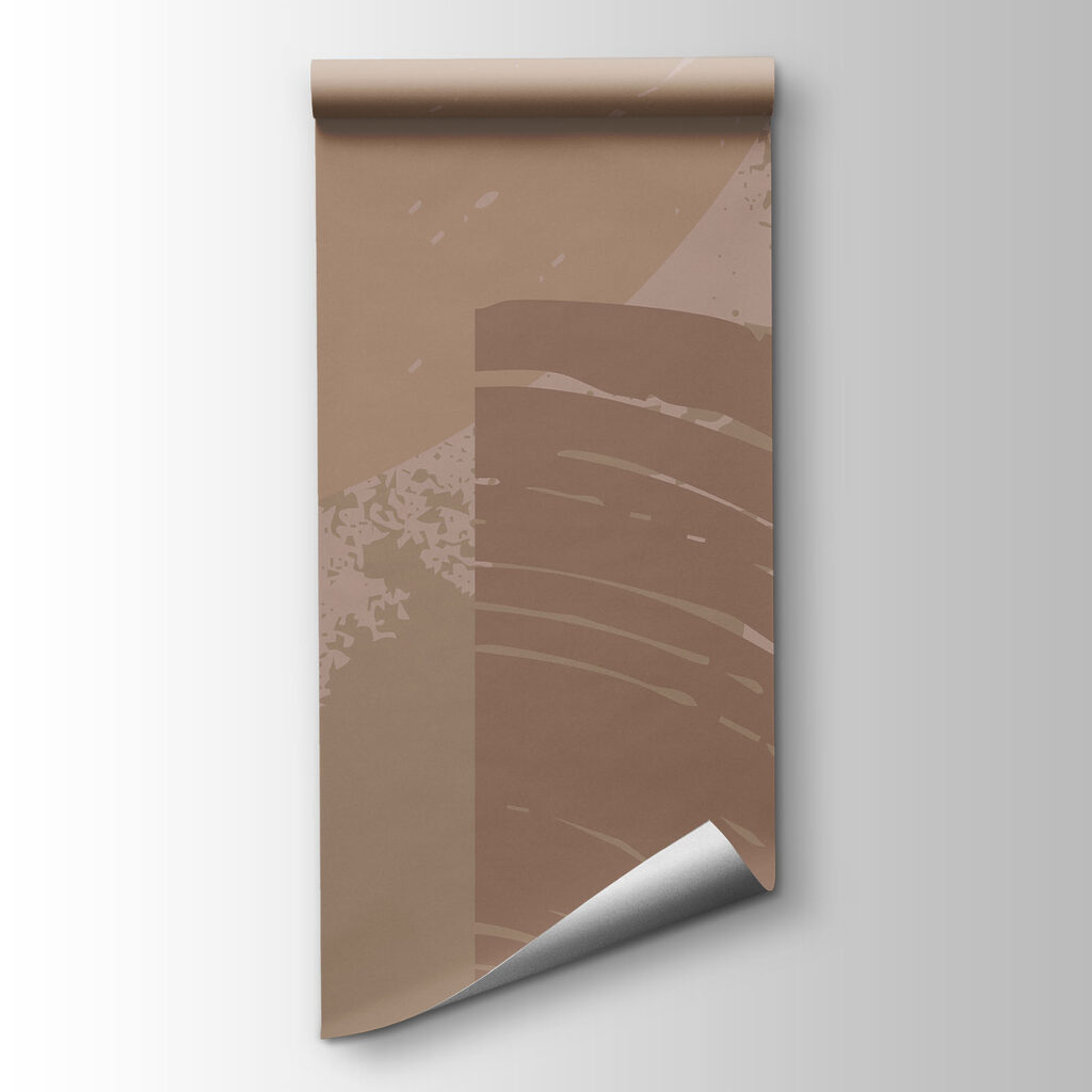 Abstract shapes in warm tones