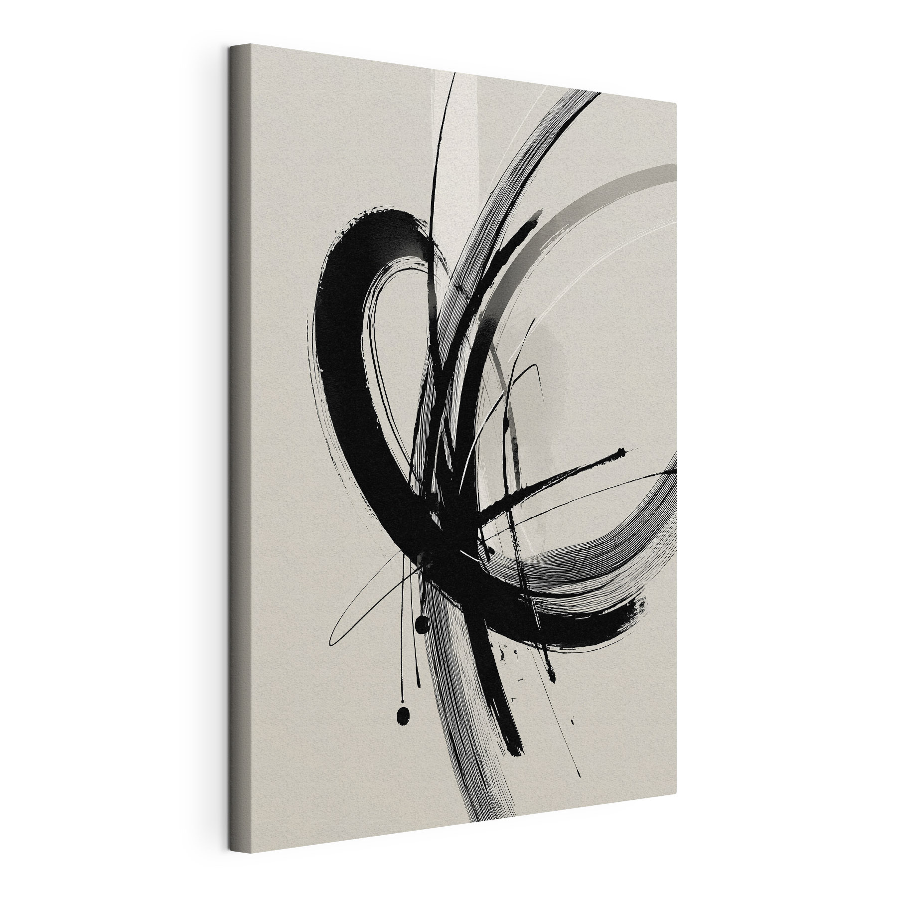 Black and white image of a swirl Black and white image of a swirl