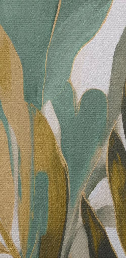 Painting of leaves and branches