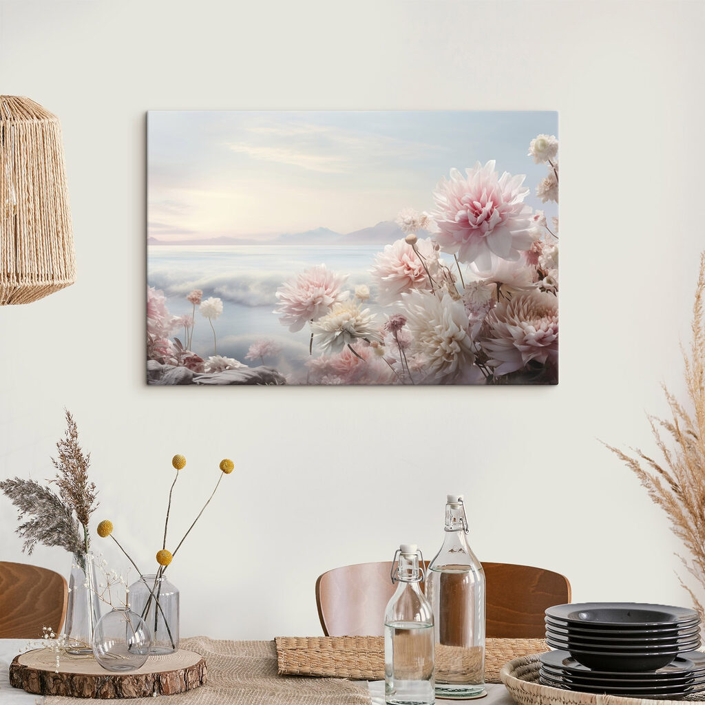 Group of flowers on a cliff