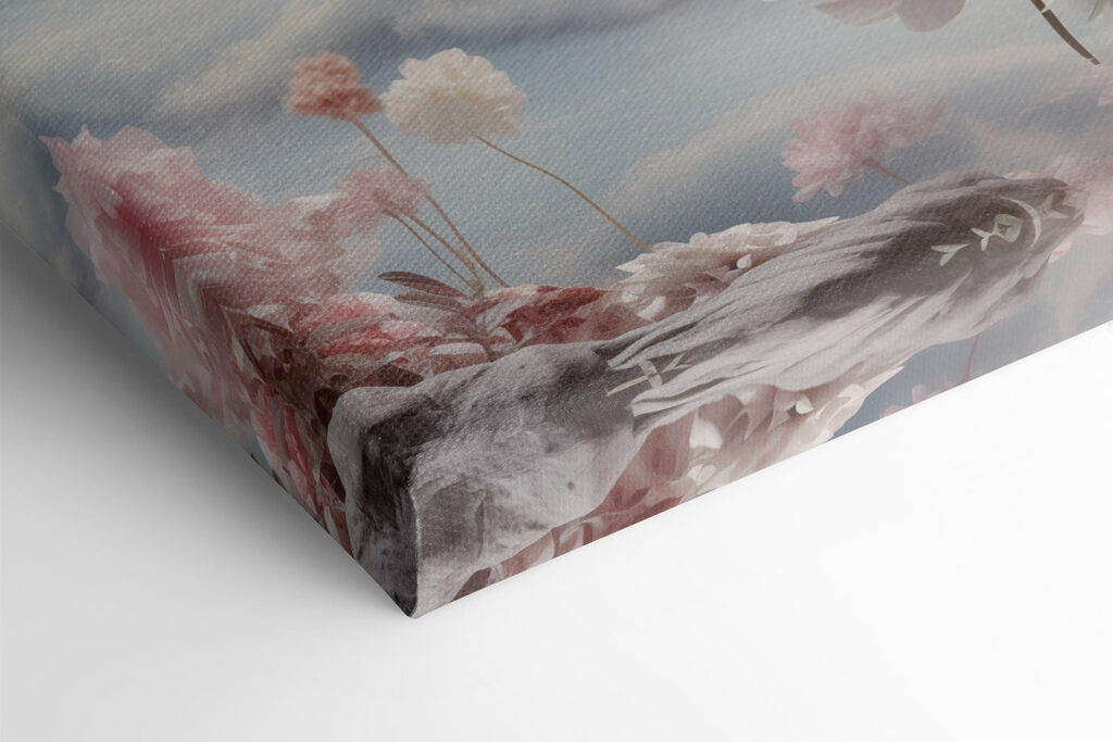 Group of flowers on a cliff