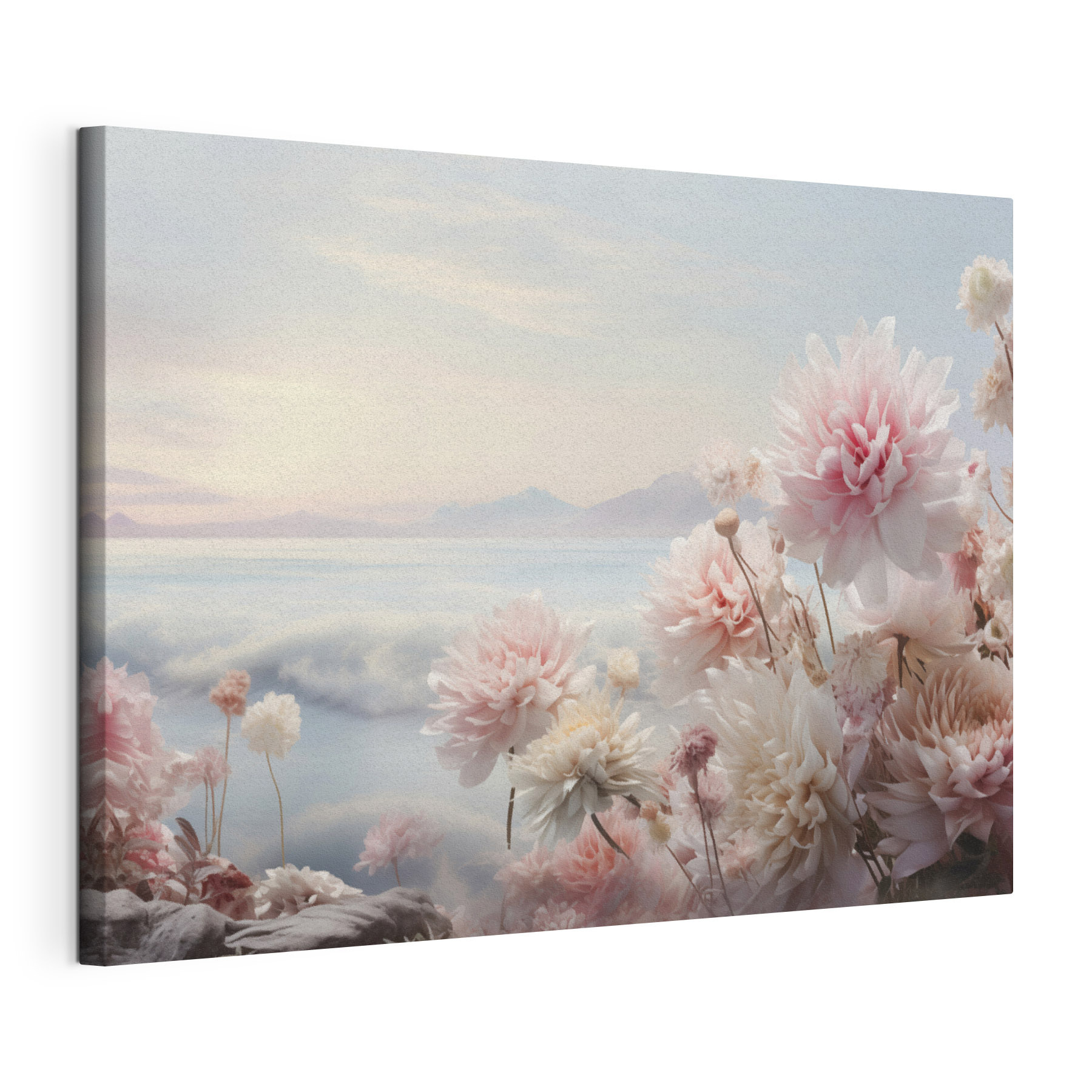 Group of flowers on a cliff