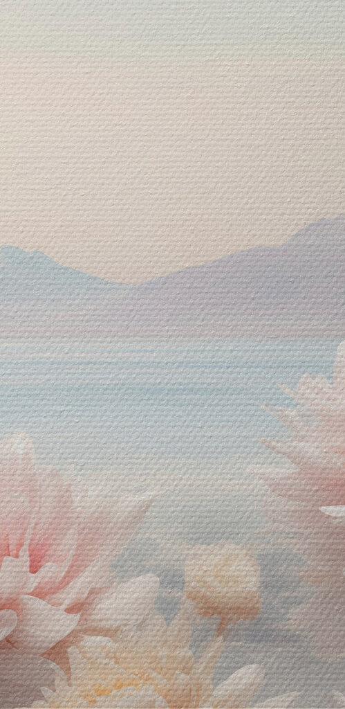 Group of flowers on a cliff