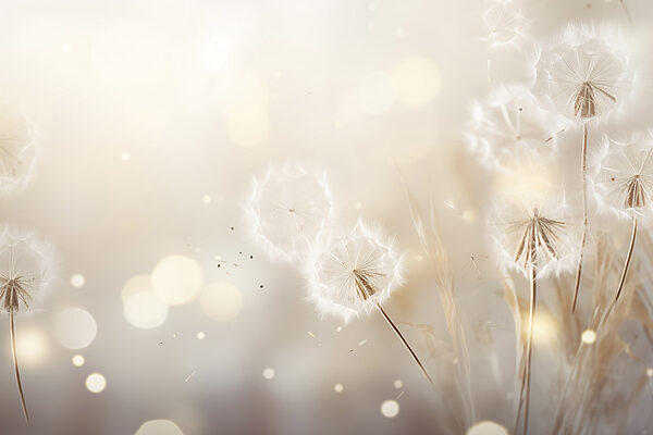 Dandelion seeds dancing in the breeze Dandelion seeds dancing in the breeze