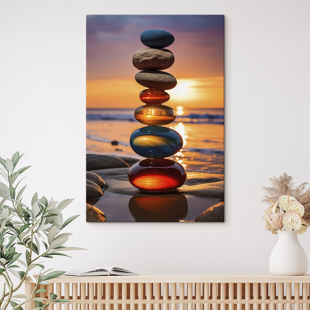 Stack of rocks on a beach Stack of rocks on a beach