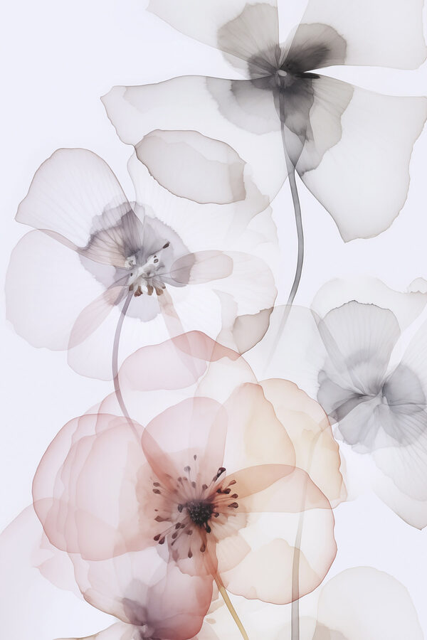 Delicate blooms in soft hues