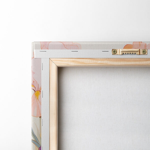 Painting of flowers on a white background