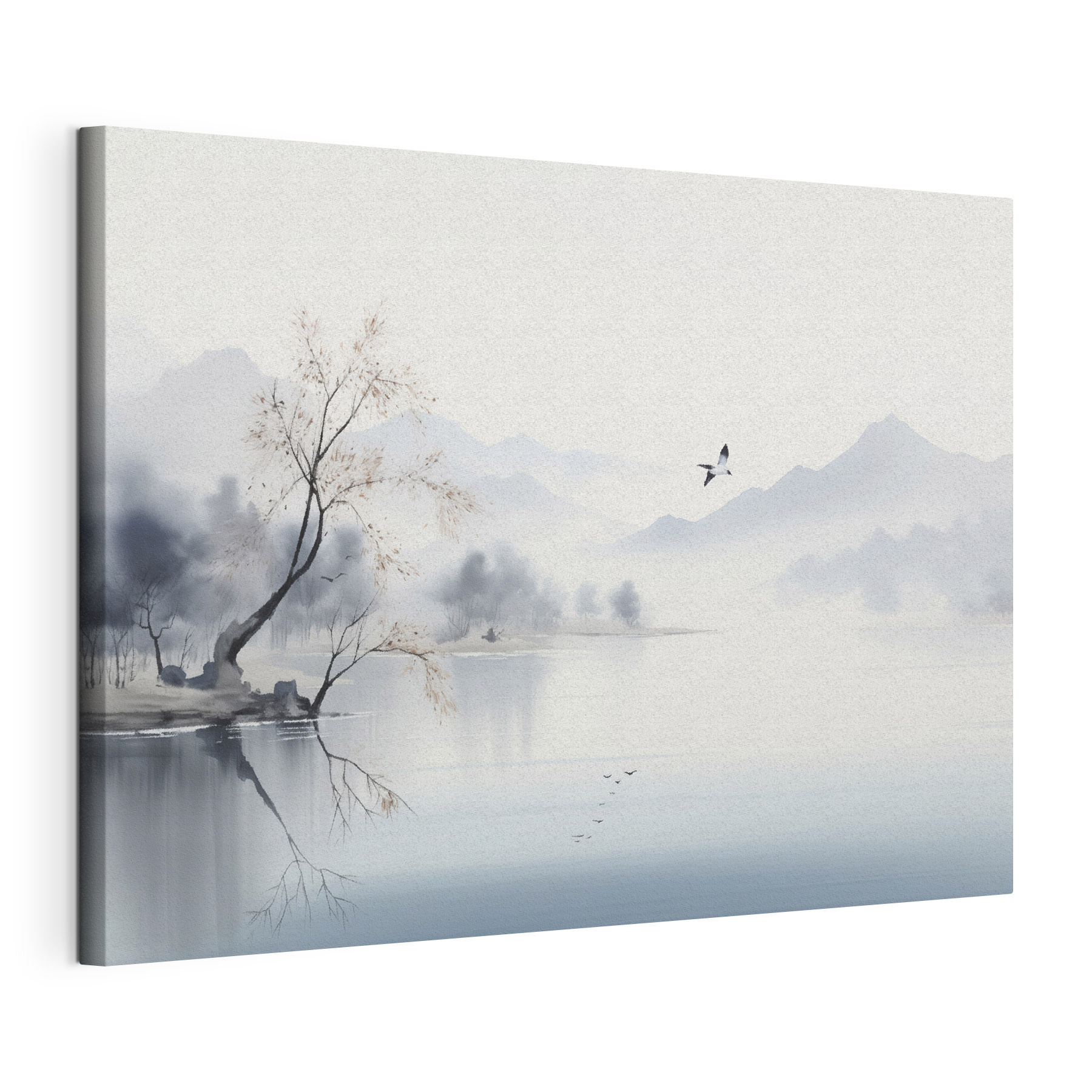 Bird flying over a lake Bird flying over a lake