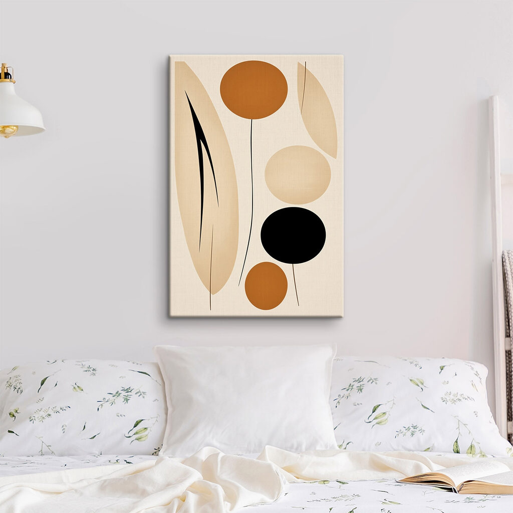 Playful shapes in warm tones