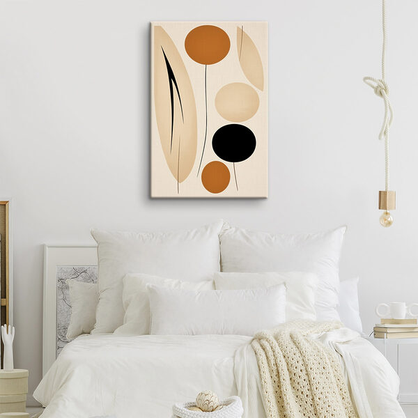 Playful shapes in warm tones