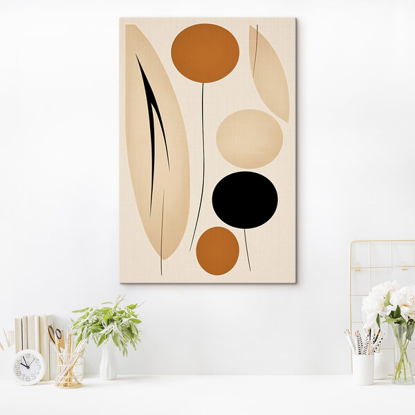 Playful shapes in warm tones