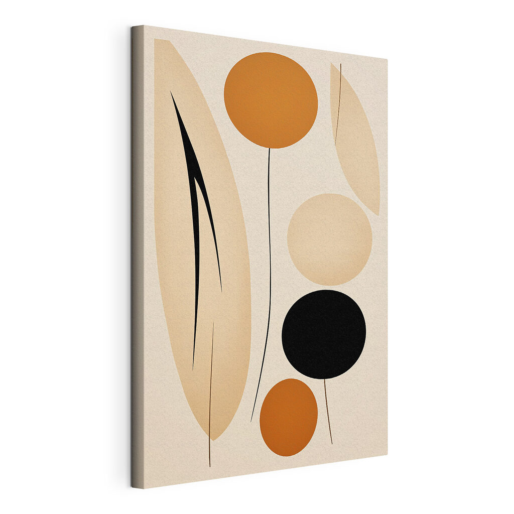 Playful shapes in warm tones
