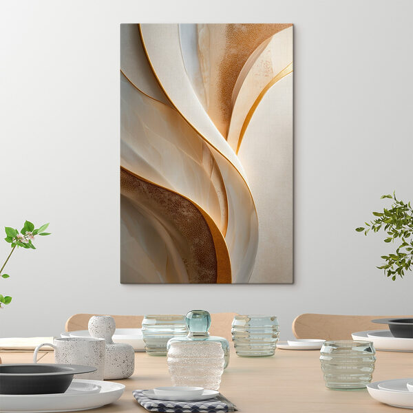 Flowing patterns of soft, muted tones