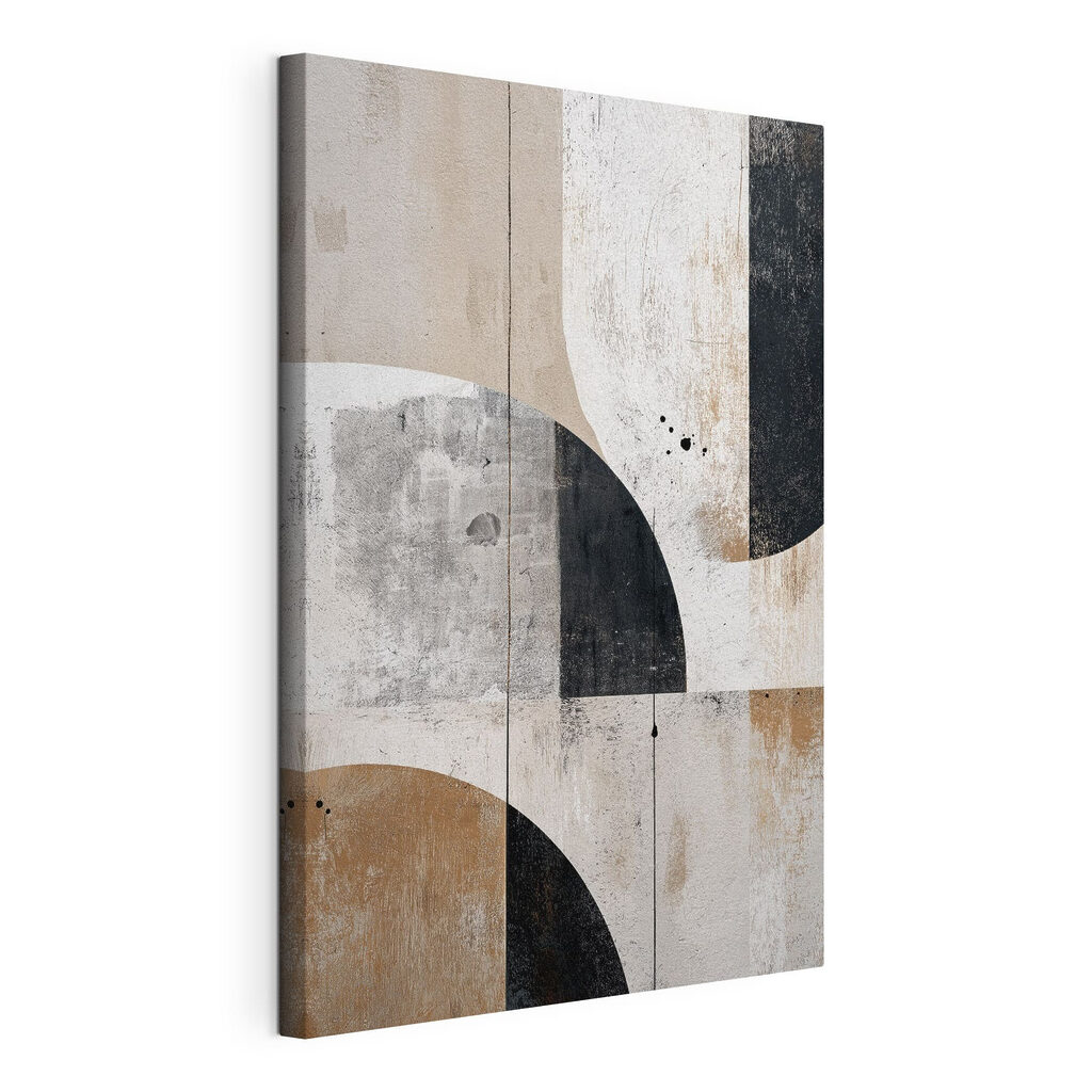 Black and white painted wall