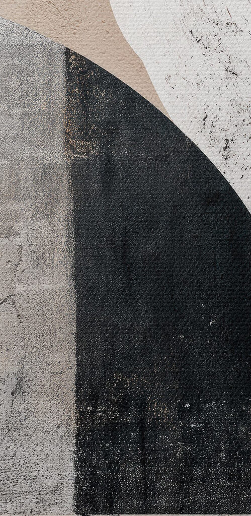Black and white painted wall