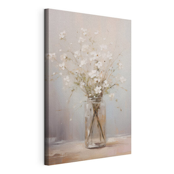 Wandbilder Gemälde einer Vase mit weißen Blumen (Artikelnummer: s45814) Wandbilder Wandbilder Gemälde einer Vase mit weißen Blumen (Artikelnummer: s45814)
