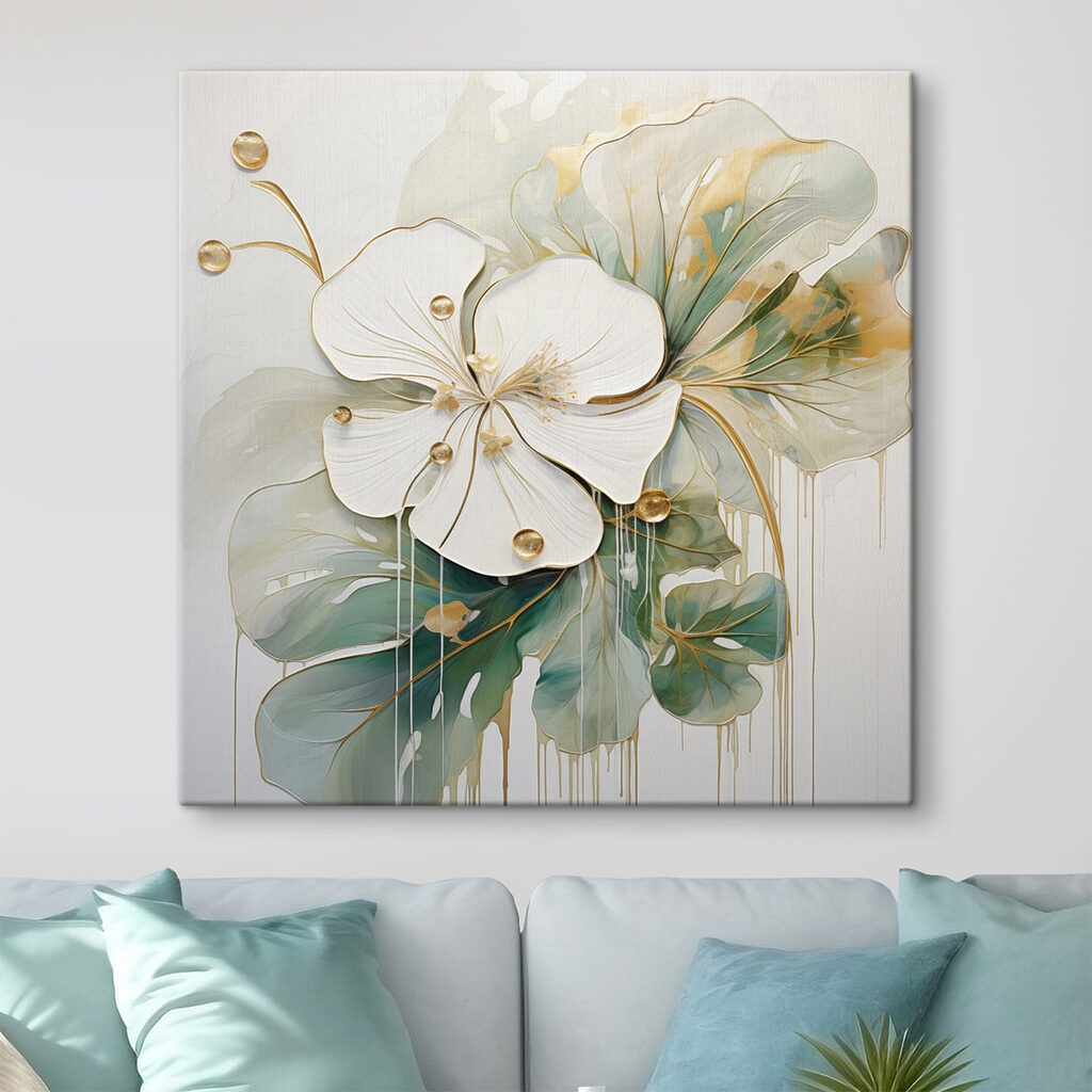 Painting of a flower Painting of a flower