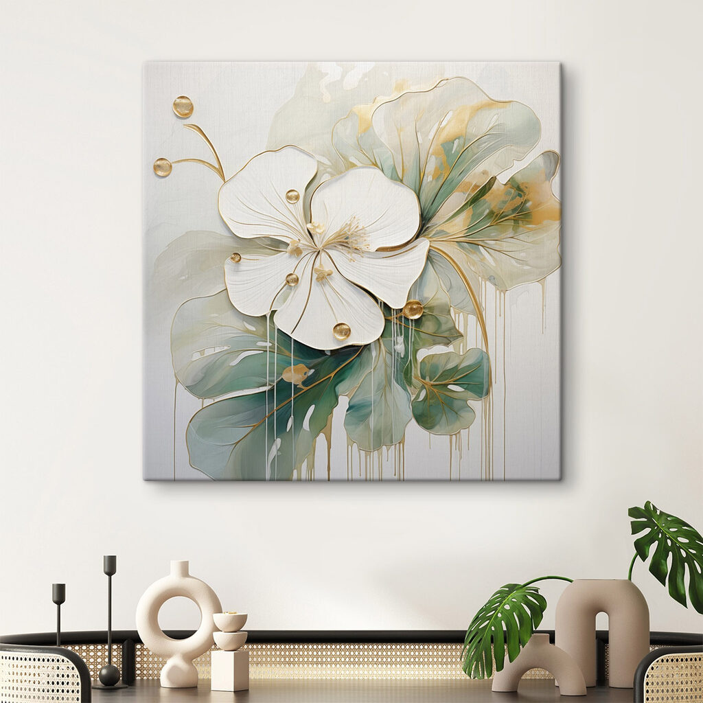 Painting of a flower Painting of a flower
