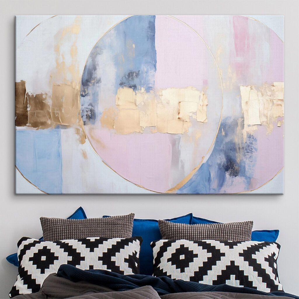 Soft hues and circular forms converge