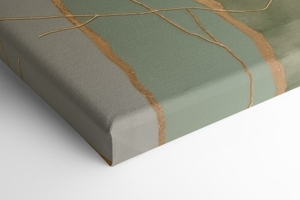 - Elegant lines and calming colors