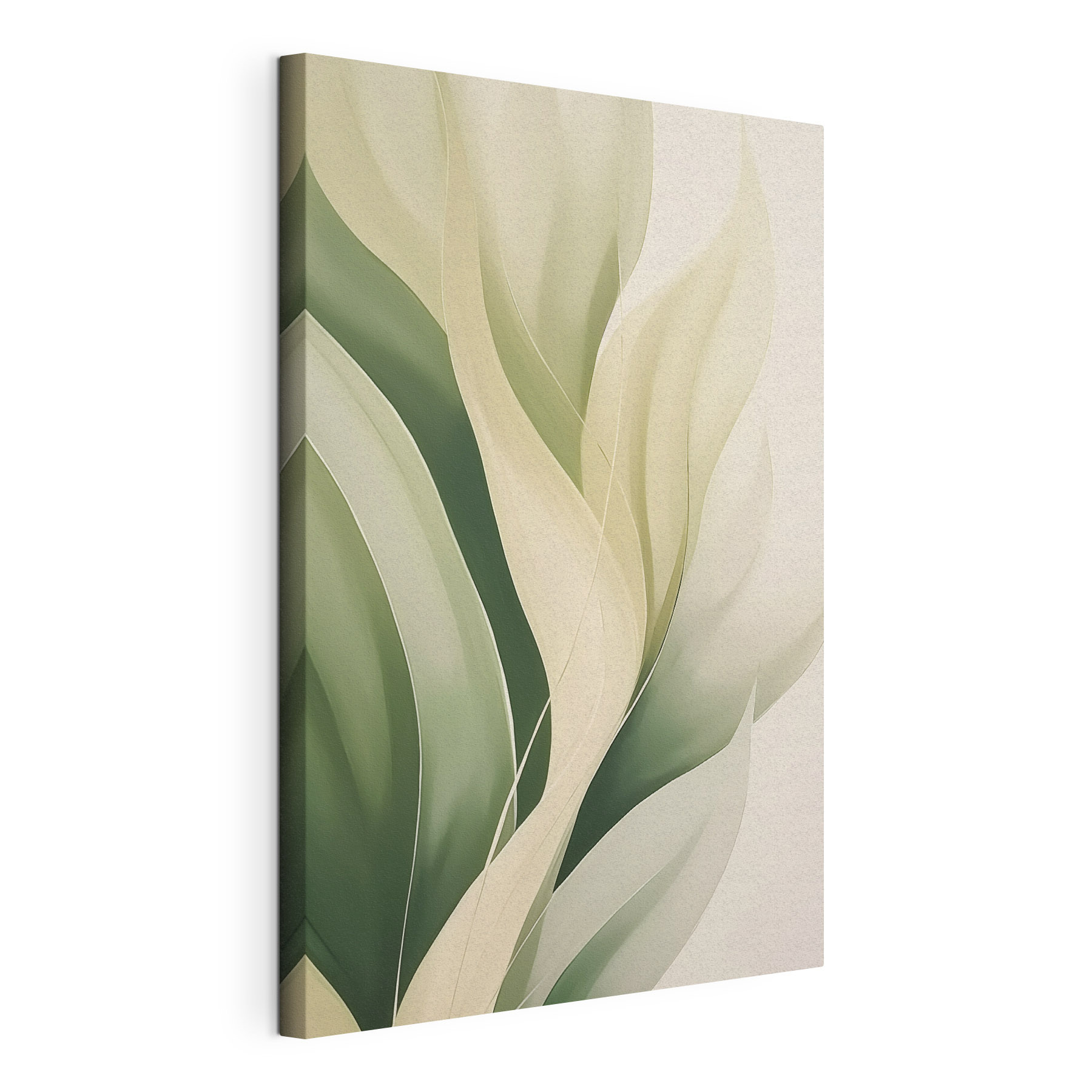 Gentle waves of green and cream Gentle waves of green and cream
