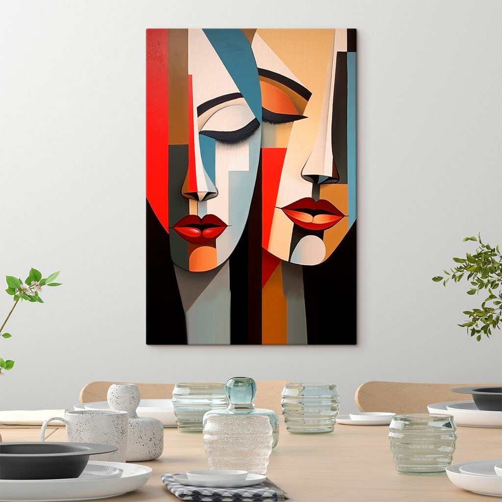 Painting of two faces Painting of two faces