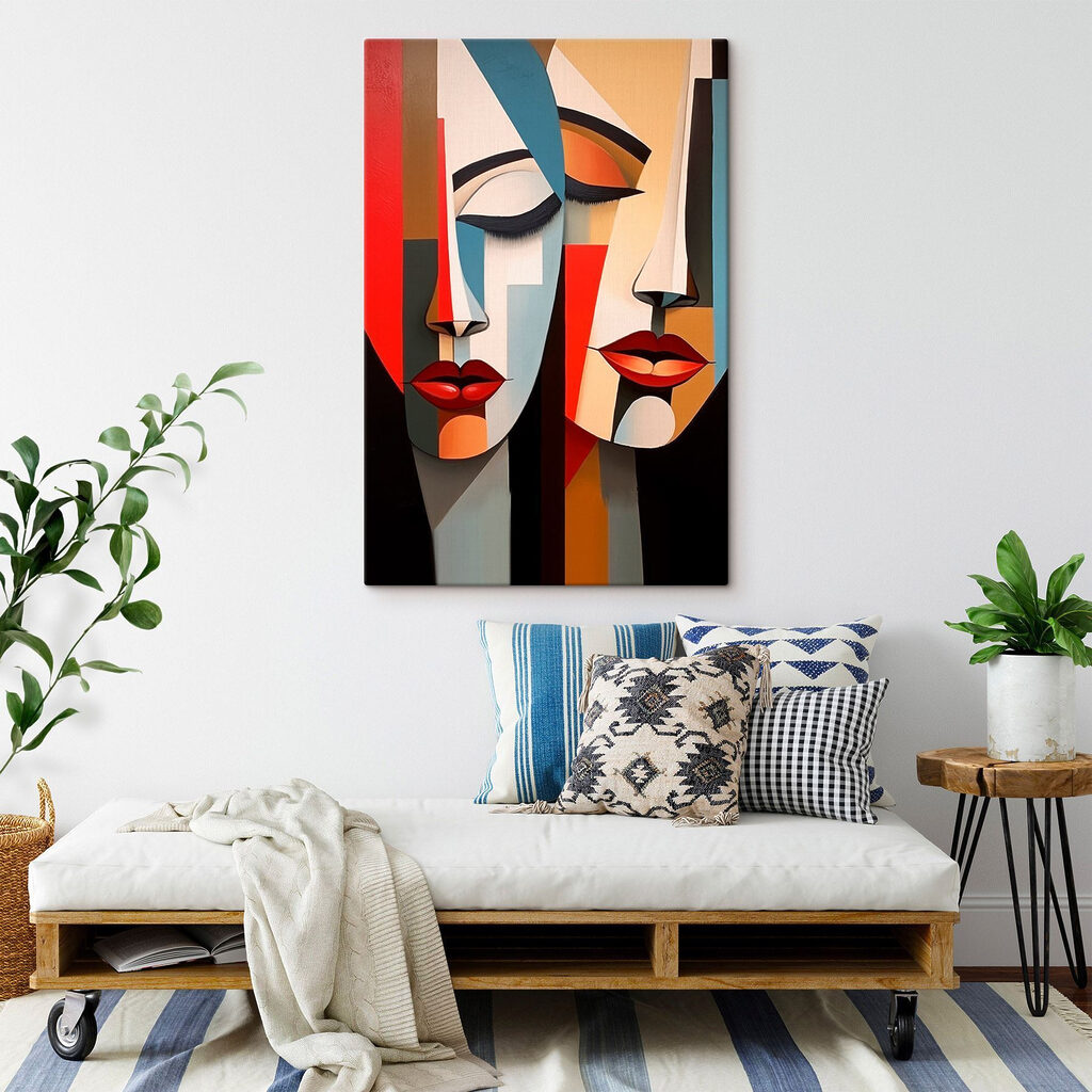Painting of two faces Painting of two faces
