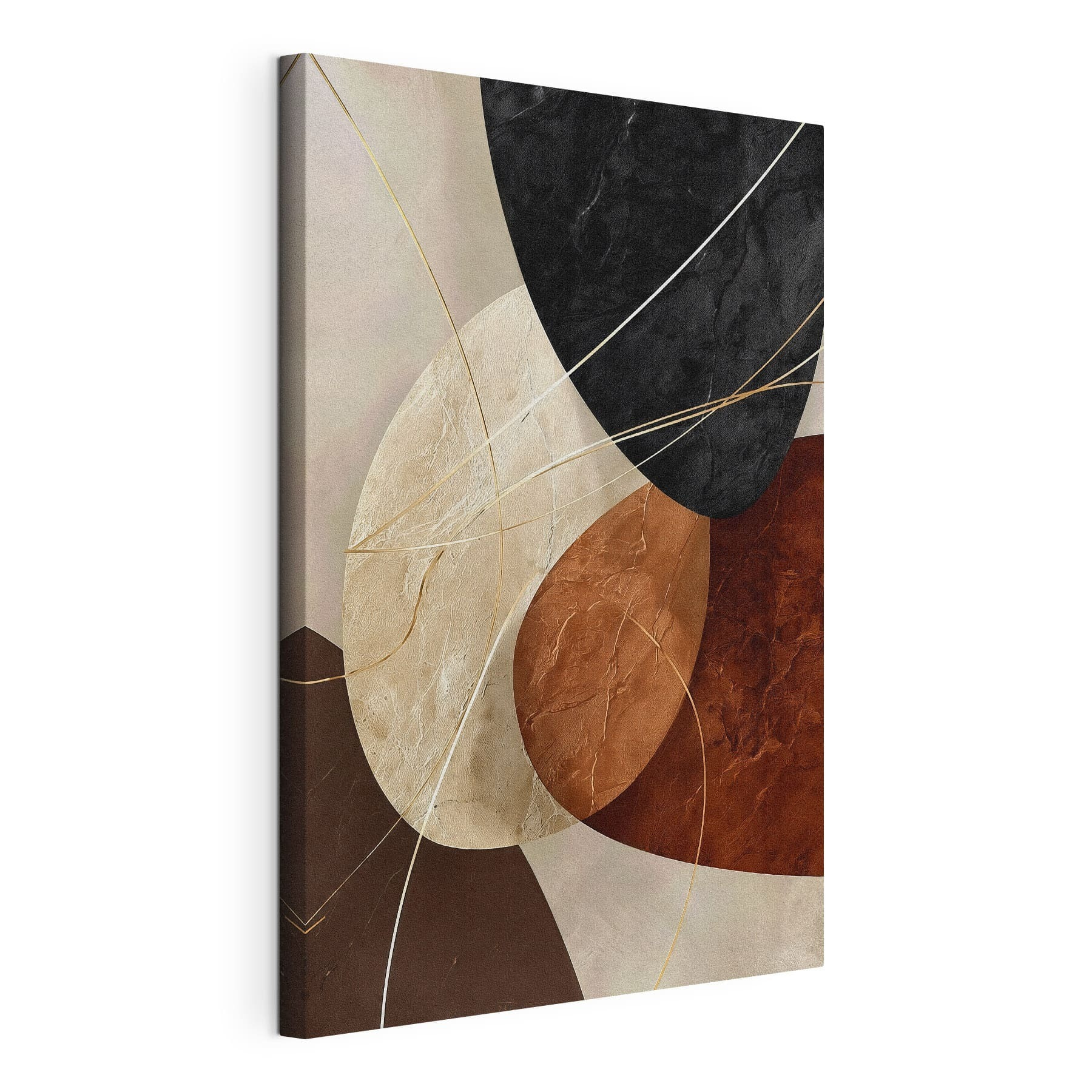 Abstract shapes in warm tones