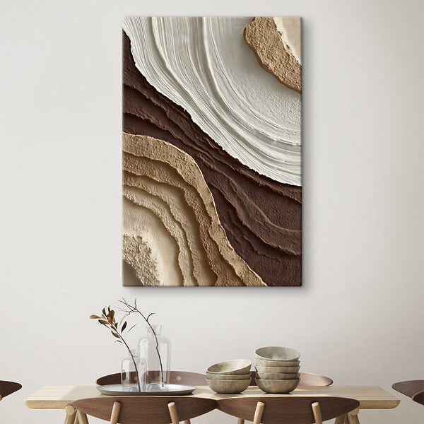 Textured Earth Tones in Layers