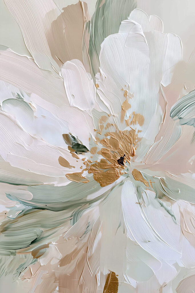 Delicate floral abstraction in soft hues Delicate floral abstraction in soft hues