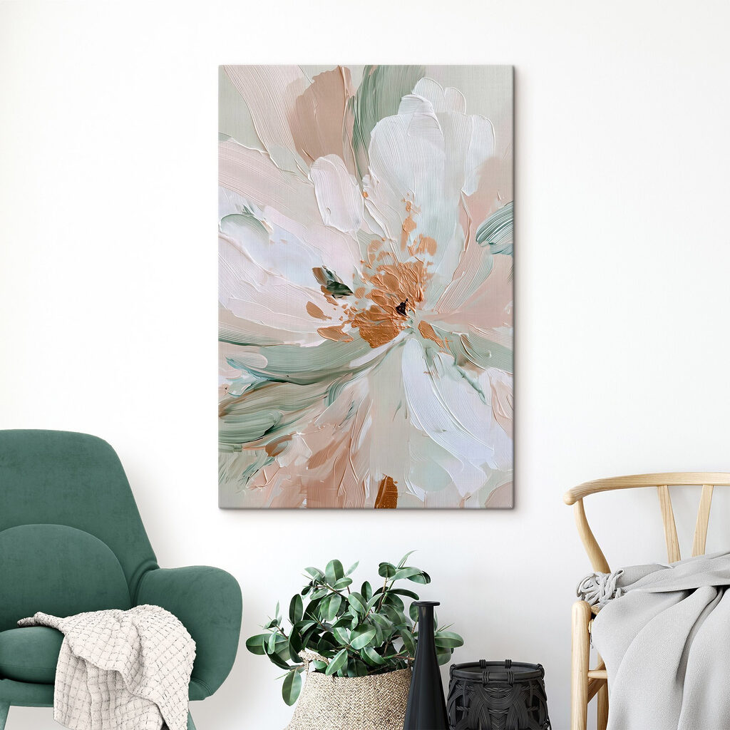 Delicate floral abstraction in soft hues Delicate floral abstraction in soft hues