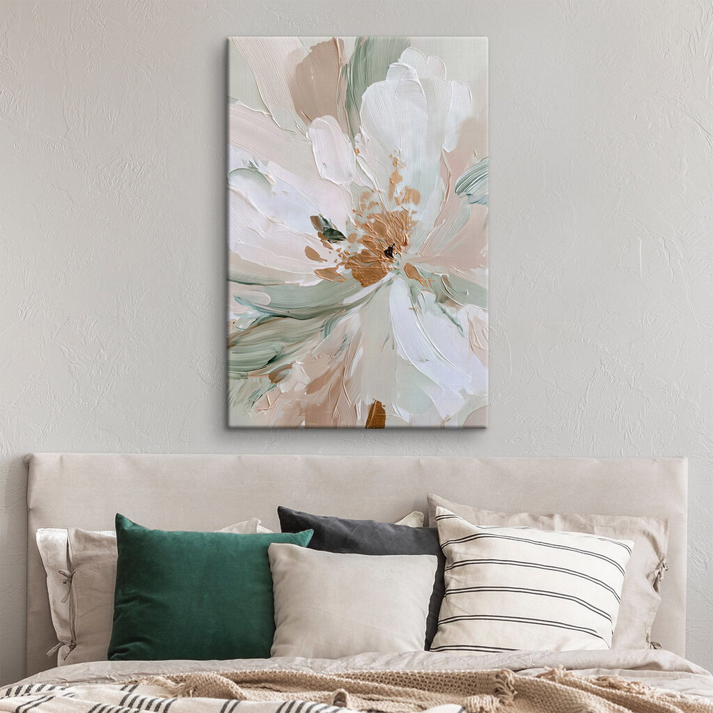 Delicate floral abstraction in soft hues Delicate floral abstraction in soft hues