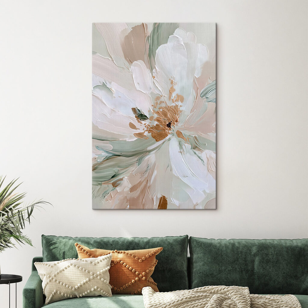 Delicate floral abstraction in soft hues Delicate floral abstraction in soft hues