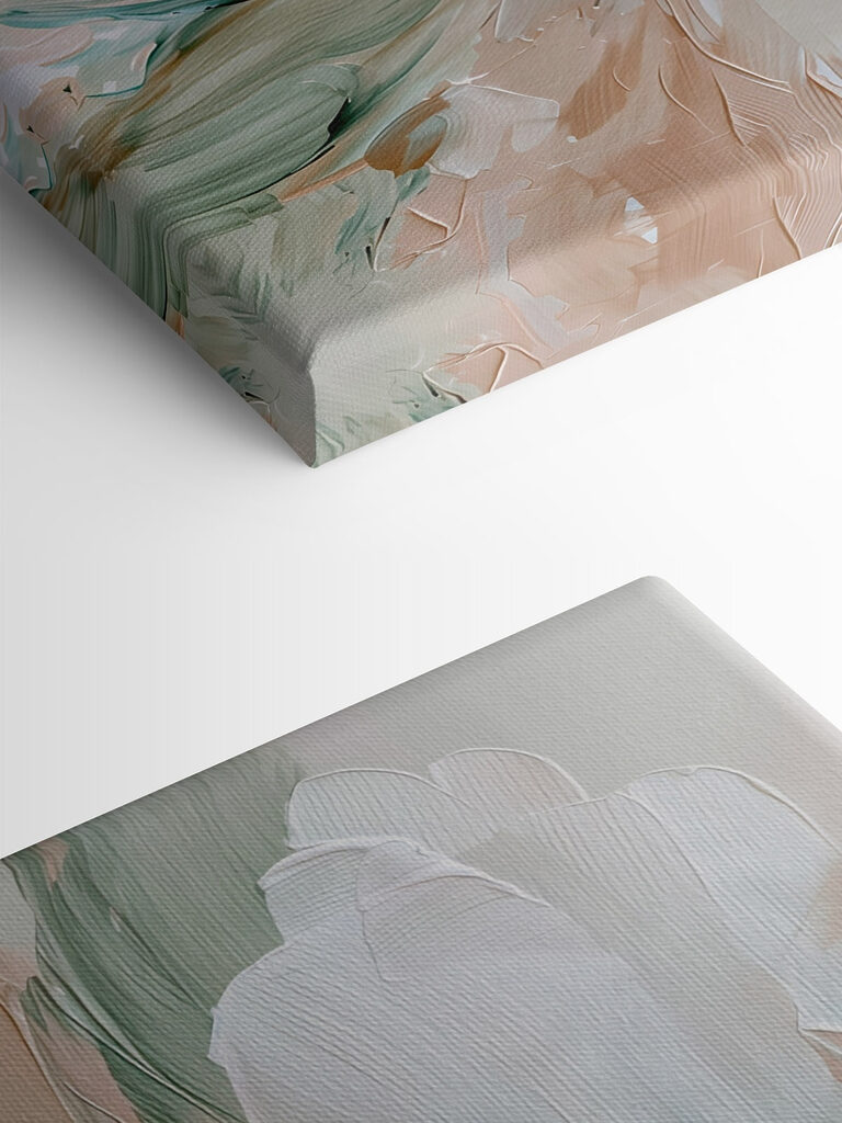 Delicate floral abstraction in soft hues Delicate floral abstraction in soft hues
