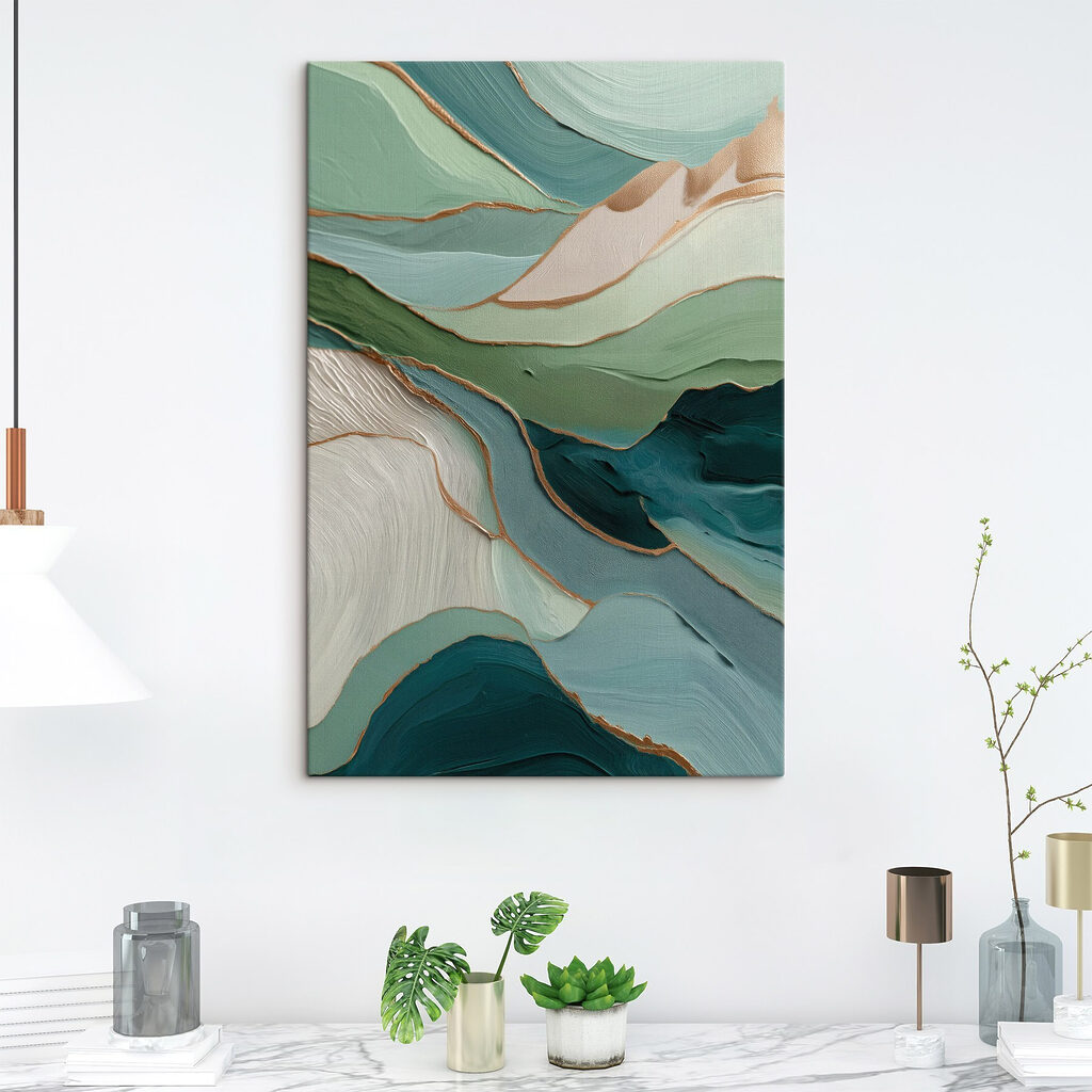 Flowing layers of soft color harmony