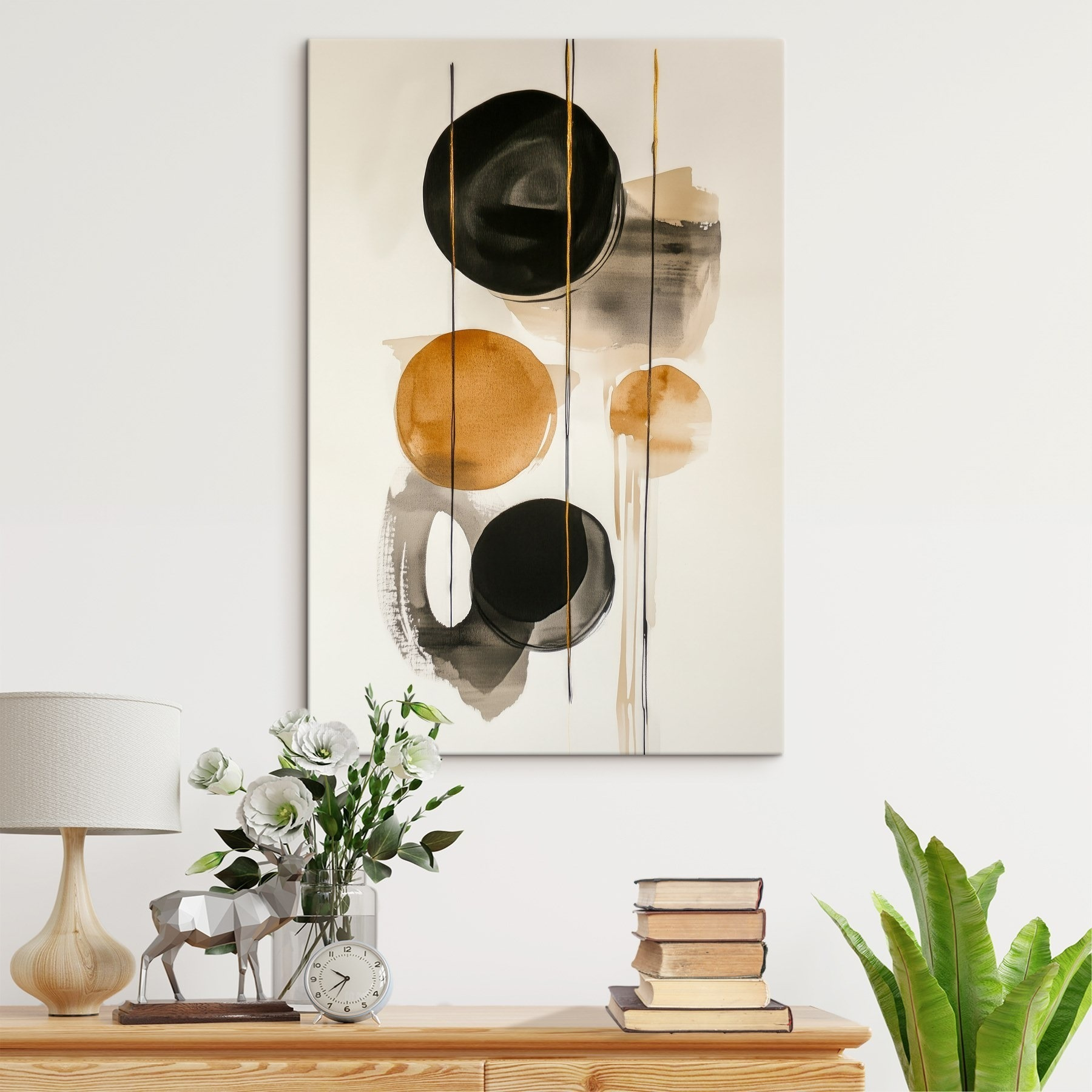 Painting of circles and dots