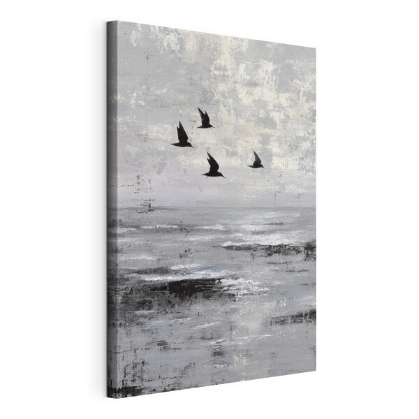 Birds flying in the sky