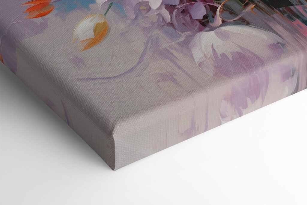 Painting of flowers on a white background Painting of flowers on a white background