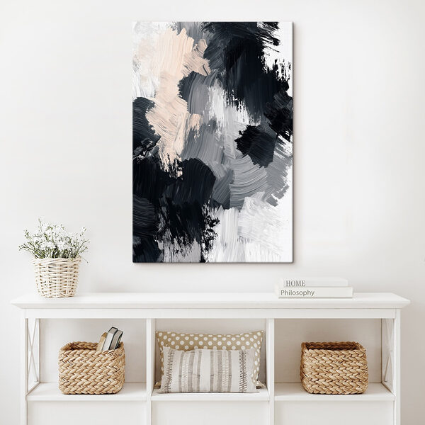 Black and white paint