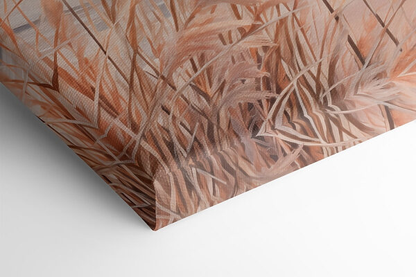 Soft grasses by tranquil waterside