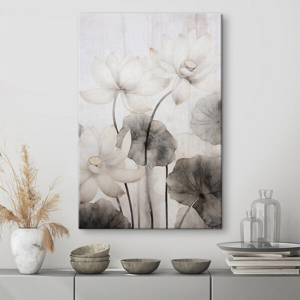 Delicate lilies on a soft background