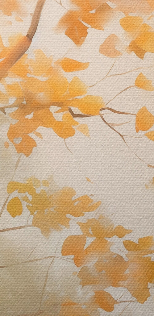 Tree with yellow leaves Tree with yellow leaves