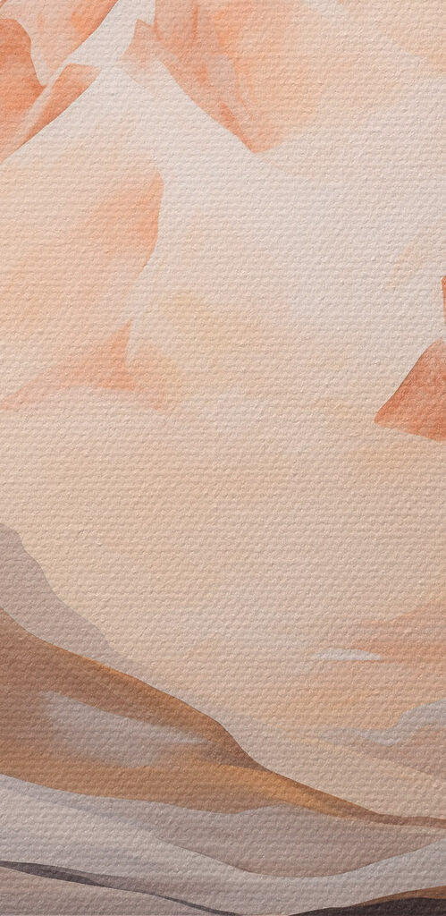 Painting of a mountain range and a lake Painting of a mountain range and a lake