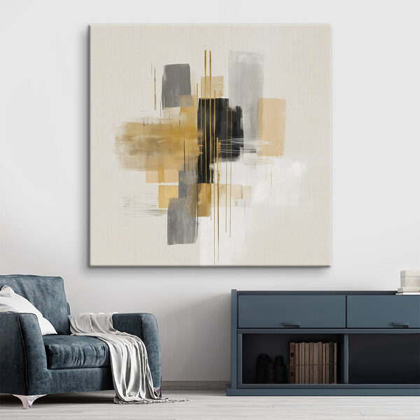Dynamic abstract composition in soft colors Dynamic abstract composition in soft colors