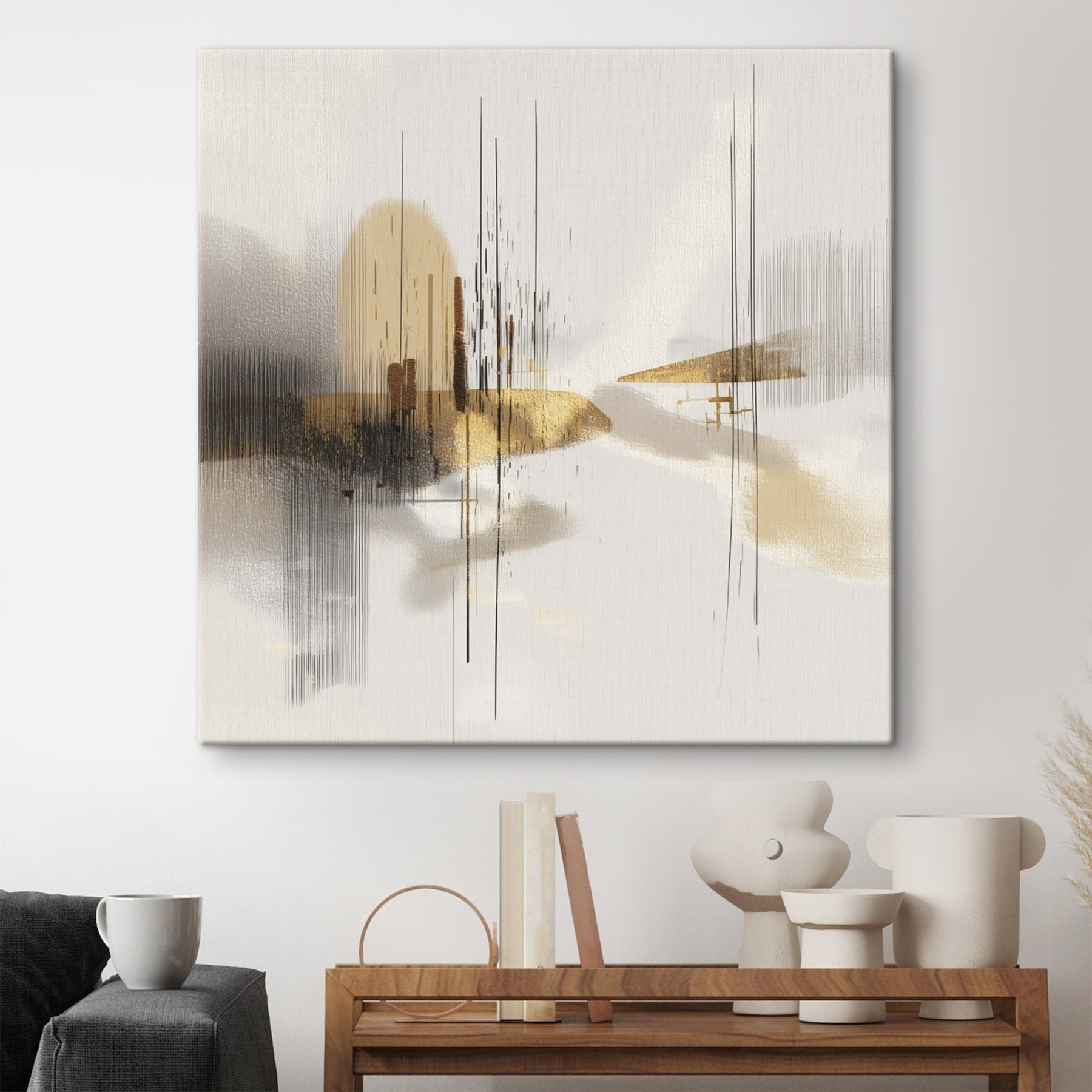 White and black art